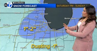 Chicago weather forecast: Chicago snow totals Saturday night into Sunday could reach 1-2 inches