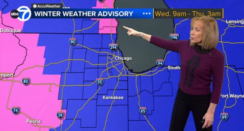 Chicago weather forecast: Snow storm moving into area with 3-6 inches of snowfall accumulation expected | Radar