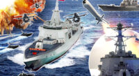 Chinese destroyer with ‘kill web’ of drones survives attack by EIGHT-strong US Navy fleet in chilling WW3 war games