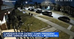 Cicero town president candidate Esteban Rodriguez says rocks thrown at home, campaign office; opponents allege political stunt