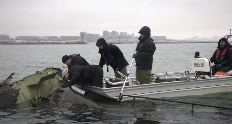 DC plane crash: Crews return to the Potomac River to recover wreckage from midair collision