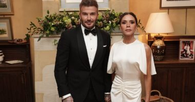 David and Victoria Beckham lead celebrities attending dazzling royal dinner hosted by King Charles and Queen Camilla to promote Anglo-Italian relations