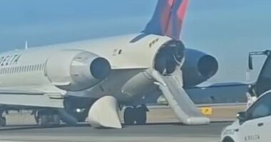 Delta passengers forced to evacuate on slides after 'smoke fills cabin' at Atlanta airport