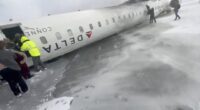 Delta plane crash updates — Multiple injured after jet flipped onto its roof at Toronto Pearson International Airport