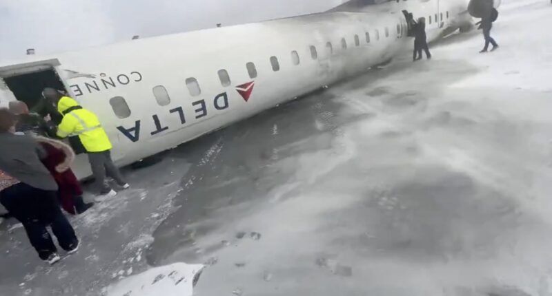 Delta plane crash updates — Multiple injured after jet flipped onto its roof at Toronto Pearson International Airport