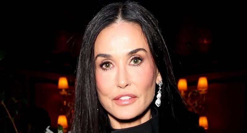 Demi Moore ditches her sparkly gown for a leggy black mini dress as she joins Anna Kendrick, Camila Cabello and Rosie Huntington-Whiteley at Netflix's BAFTAs after party