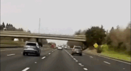 Dramatic dashcam footage shows moment Sacramento driver flies off busy overpass: video