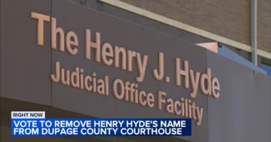 DuPage County lawmakers to vote whether to remove late Congressman Henry Hyde's name from courthouse