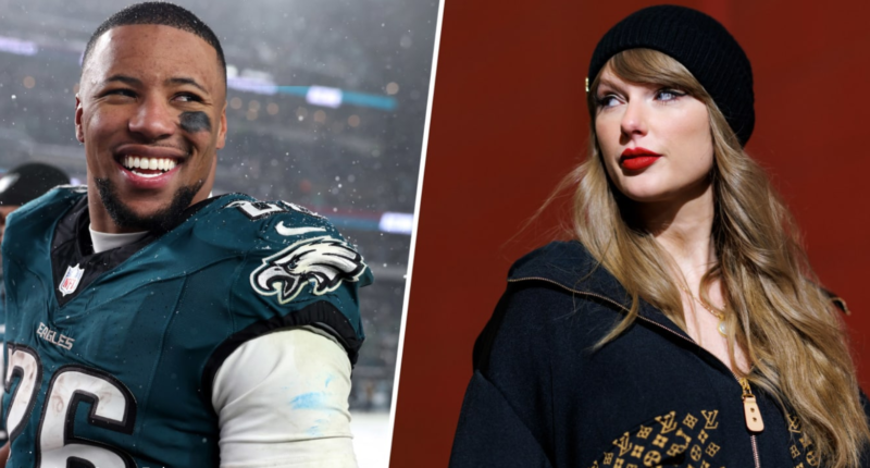 Eagles Star Saquon Barkley Defends Taylor Swift Amid Super Bowl Booing