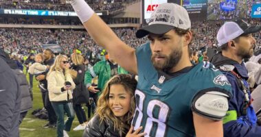 Eagles TE Dallas Goedert and Girlfriend Aria's Relationship Timeline