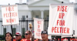 Far-left activist Leonard Peltier, serving life in murders of 2 FBI agents, leaves prison under Biden clemency