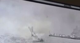 Horrifying moment Navy jet nosedives into bay - as pilots' heroic last-ditch intervention is revealed