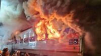 Horror as SEPTA train carrying 350 people goes up in flames forcing passengers to evacuate in frantic scenes