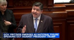 Illinois Governor JB Pritzker getting national attention for speaking out against President Donald Trump during budget address