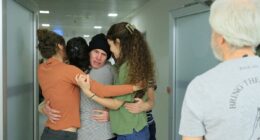 Incredible moment American held hostage in Gaza for 15 months is reunited with his family