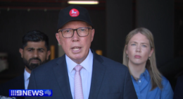 Peter Dutton speaking to the media today.