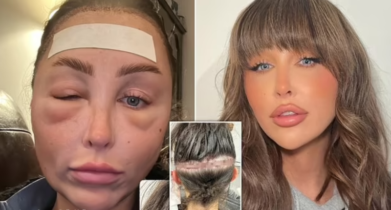 MAFS star Ella Morgan shows fans the aftermath of hair transplant surgery