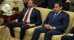 Marco Rubio's awkward reaction in background of Trump-Zelensky fight goes viral