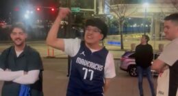 Mavs fans go into meltdown over Luka Doncic-Anthony Davis deal as they mourn outside American Airlines Arena