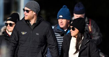 Meghan Markle squeals as she tries her hand at tubing in last appearance at Prince Harry's Invictus Games: 'I really don't want to do this!'