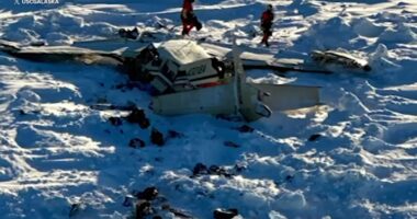 Missing commuter plane on way to Nome found crashed on Alaska sea ice; all 10 aboard dead, authorities say