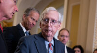 Mitch McConnell, 82, has to be ‘hoisted’ out of wheelchair for vote as replacement push heats up & GOP rep eyes his seat