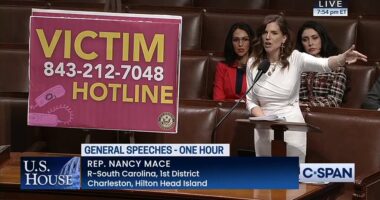 Nancy Mace makes stunning accusations of rape and sex trafficking in 'scorched earth' House floor speech