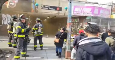 New York subway fire: 18 injured after track fire, Washington Heights, NYC station fills with smoke