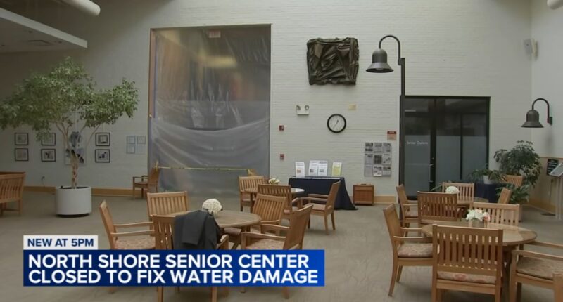 North Shore Senior Center closed to fix water damage from last week's heavy rain, major roof repairs needed