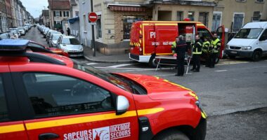 One police officer dead and four more injured in France knife attack by 'terror suspect who yelled Allahu Akbar'