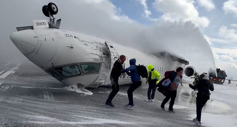 Outrage over passengers 'selfish' behavior after Delta plane crash at Toronto Pearson Airport