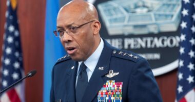 Pentagon military leaders: President Donald Trump fires General Charles Q. Brown Jr. as chairman of the Joint Chiefs of Staff