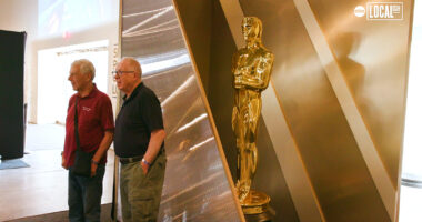 Pose with an Oscar statue at the Academy Museum of Motion Pictures