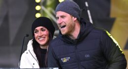 Prince Harry and Meghan sip on beers at Invictus Games welcome party in Whistler before Meghan is caught off guard by her husband joking to the crowd that she will sing on stage