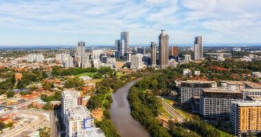 File image: Parramatta, in Sydney's west.