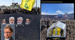 Sacked anti-Zionist Brit professor attends Hezbollah leaders' funeral