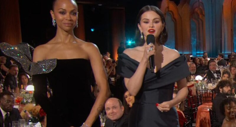 Selena Gomez And Zoe Saldana Promote ‘Emilia Pérez’ Without Disgraced Co-Star Karla Sofía Gascón At SAG Awards