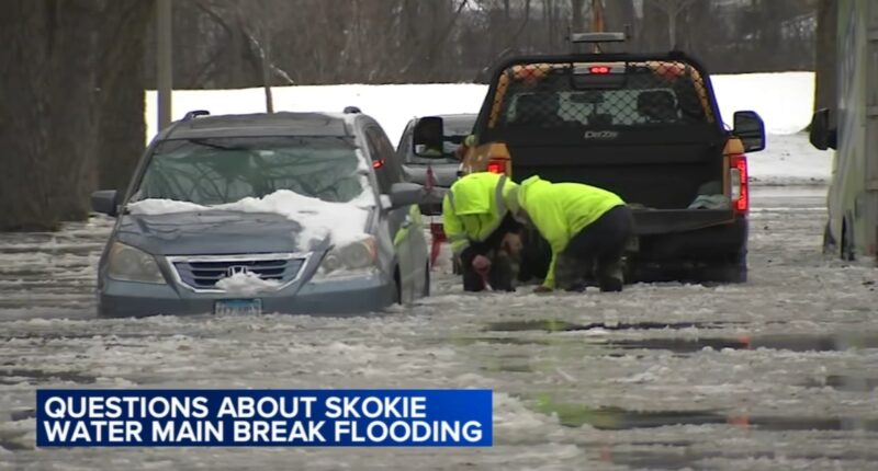 Skokie water main break: Residents impacted by flooding in Skokie, Illinois hope for answers at Tuesday night meeting