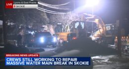 Skokie water main break update: Boil order for Skokie, Evanston water enters 2nd day as crews work on repairs