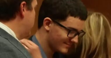 Smirking Florida teen reacts as he gets away with killing both of his parents just two years apart