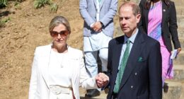 Sophie, Duchess of Edinburgh, is ethereal in white as she holds hands with Prince Edward in Nepal