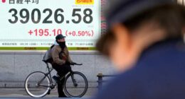 Stock market today: Asian shares rise following Wall Street rally on healthy earnings