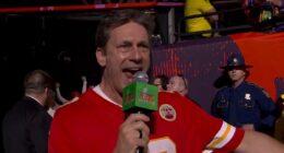 Super Bowl fans call out Jon Hamm for sounding worse for wear while announcing KC Chiefs: 'The voice crack!'