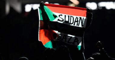 Super Bowl halftime performer detained after unfurling Sudanese-Palestinian flag