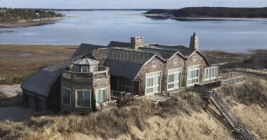 Terrifying images show multimillion dollar Cape Cod mansion just inches from falling into the sea