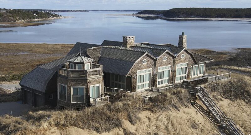 Terrifying images show multimillion dollar Cape Cod mansion just inches from falling into the sea