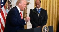 Trump brings out 'incredible' Tiger Woods at White House Black History Month celebration