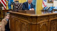 Trump removes Resolute Desk from Oval Office – days after Elon Musk’s son X picked nose & ‘left present’