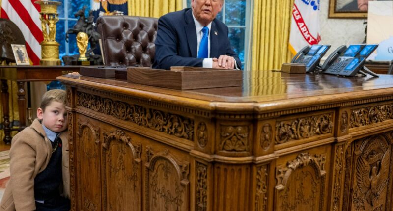 Trump removes Resolute Desk from Oval Office – days after Elon Musk’s son X picked nose & ‘left present’