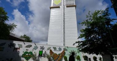 UK announces plans to demolish shell of Grenfell Tower almost eight years after fire that killed 72